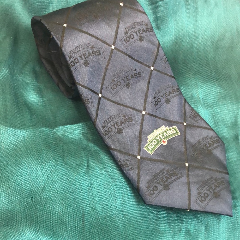 Fenway Park 100 Year Anniversary Neck Tie Red Sox Navy Baseball MLB Father’s Day